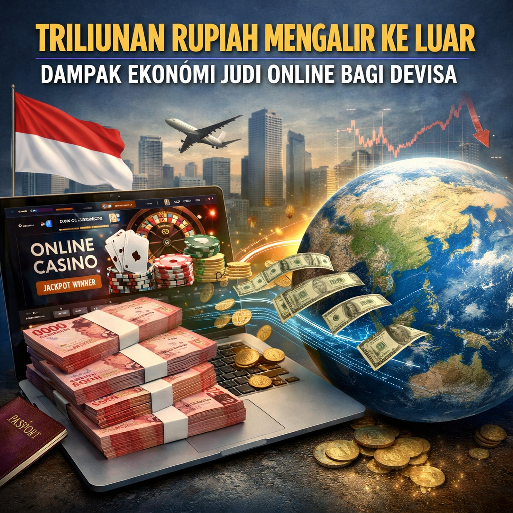 TRILIUNAN RUPIAH MENGALIR KE LUAR: DAMPAK EKONOMI JUDI ONLINE BAGI DEVISA.